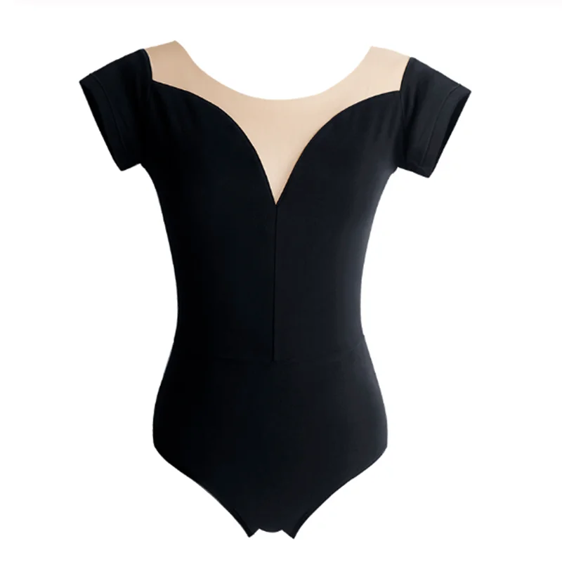 Ba Lê Leotards Cho Phụ Nữ Trưởng Thành Sexy Cổ Cotton Lưới Mềm Thể Dục Dụng Cụ Leotard Ba Lê Trang Phục