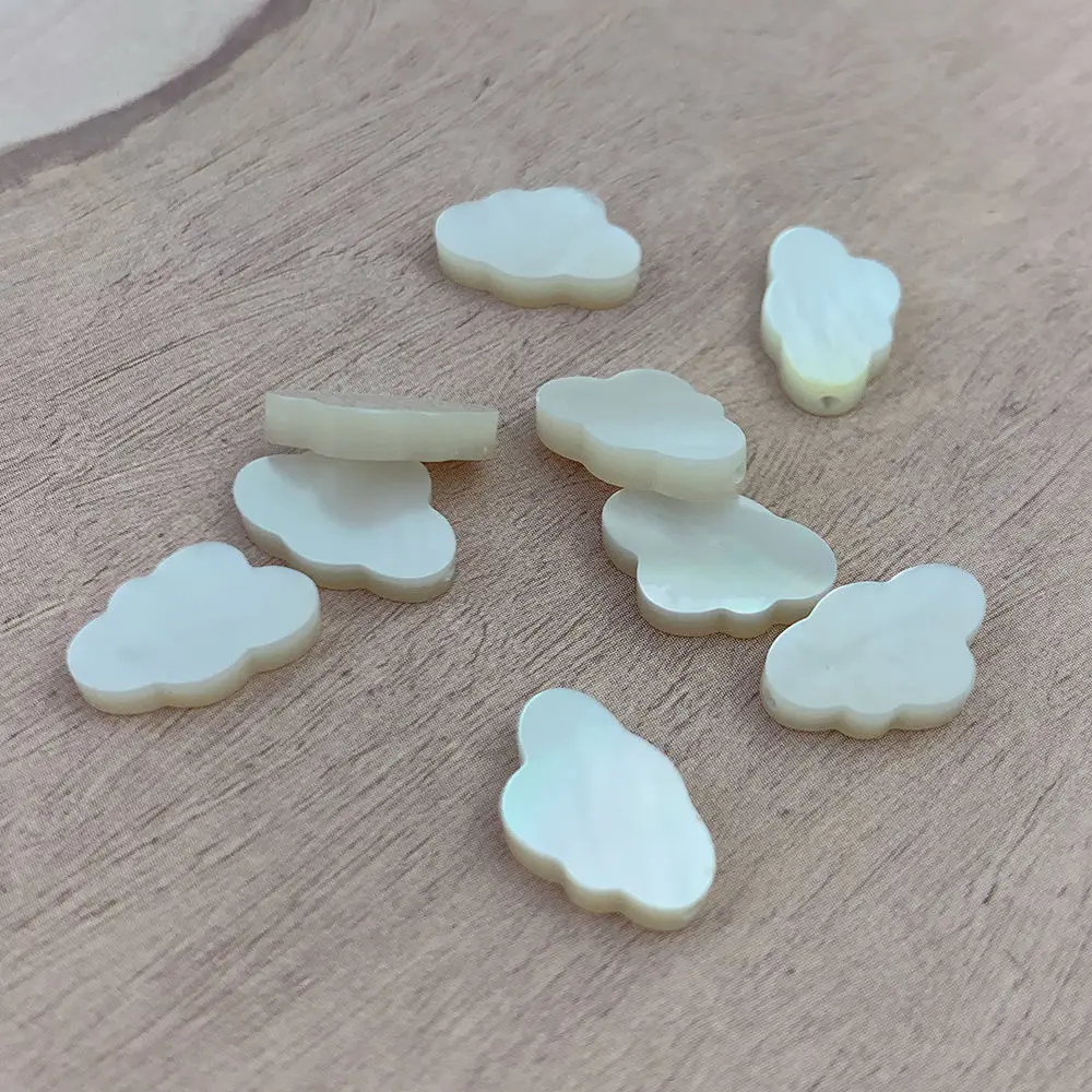 Natural White Mother of Pearl Shell Cloud Spacer Beads For diy Jewelry Making Bracelets Necklaces