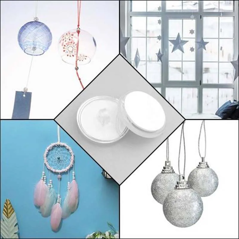 20PCS Self-adhesive Small Disc Hook Ceiling Transparent Strong Hook  Christmas Seamless Hanging Flag Hooks Household Products