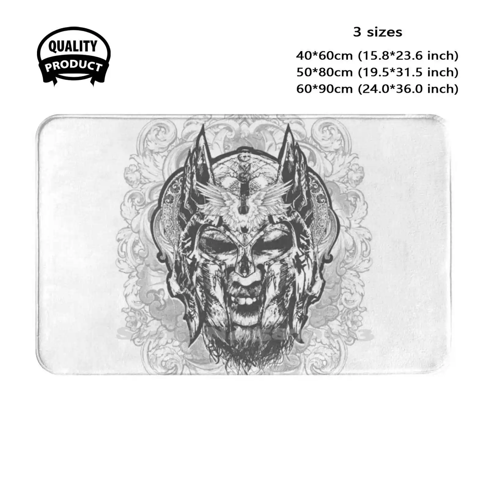 God Of War Soft Cushion Home Carpet Door Mat Car Rug Ancient Greek God Jesus Christ Athens Athena Mars Mythology Heaven Hell