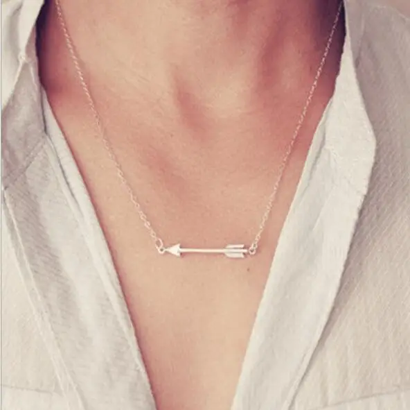 Aihua Heißer Verkauf Hohl Dreieck Herzen Mond Sterne Halsketten für Frauen Colliers Kette Halsketten Bijoux Collier Femme – Detail 10