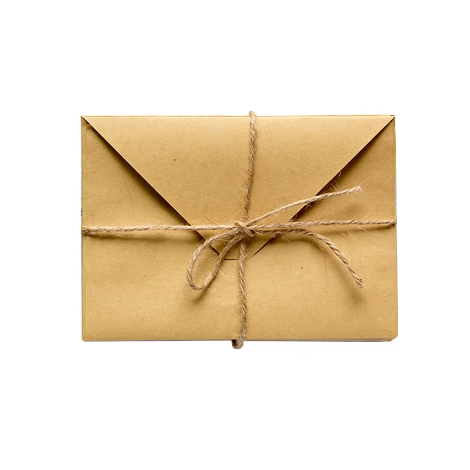 (10 Pieces/Lot) 15*11cm Retro Solid Color Antique Kraft Paper Envelope For Greeting Card Postcard Letter Invitation