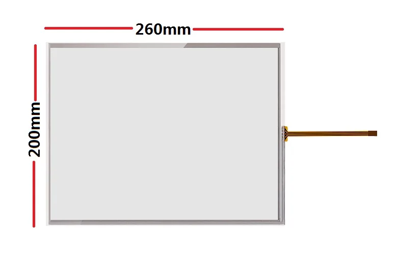 New 12.1 inch touch screen is suitable for 4:3 standard screen industrial equipment with 1.0 pitch small row of 260*200mm