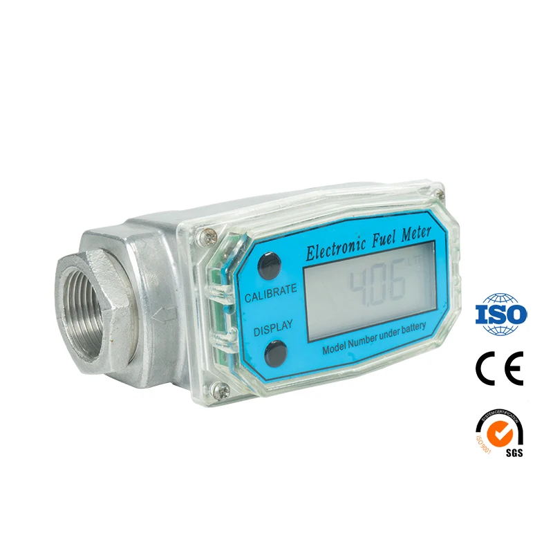 Diesel Fuel Flow Meter 1.5 inch Caliber 38~380 L/min Measuring range Liquid Flow Meter