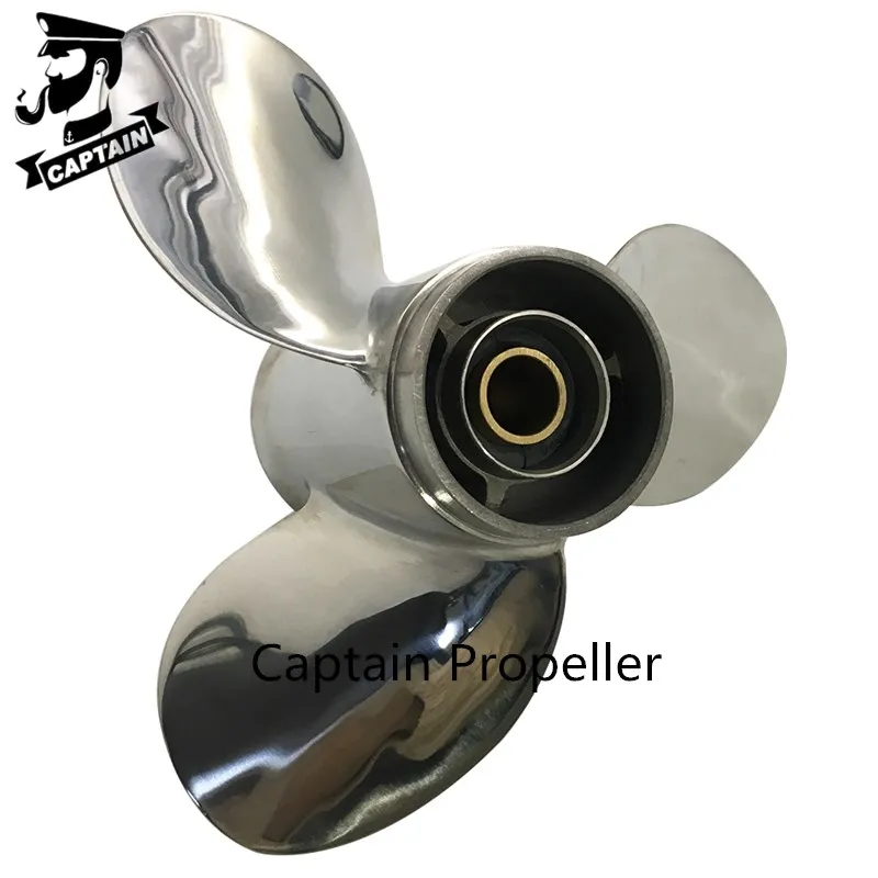 Captain Propeller 9.25x10 Fit Mercury Outboard Engines 9.9 CT 15HP 20 HP Stainless Steel 14 Tooth Spline RH 48-897752A11