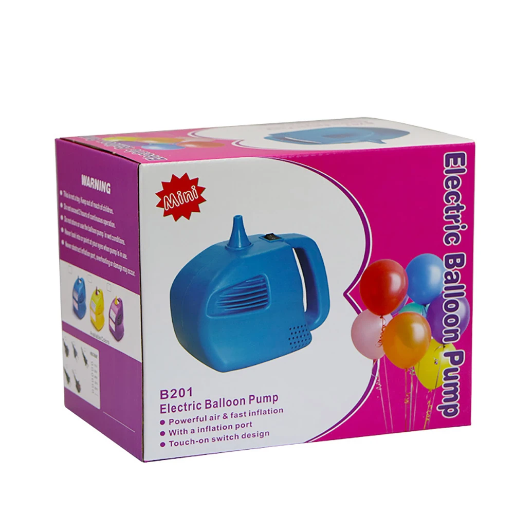 Minibomba eléctrica portátil para globos, inflador de un solo orificio, máquina de inflado rápido de 500W para fiesta de boda