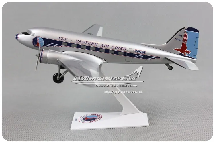 

19cm American Eastern Airlines DC-3 1:100 Assembly Airplane Model Plastic Airplane for Plane Model Collector