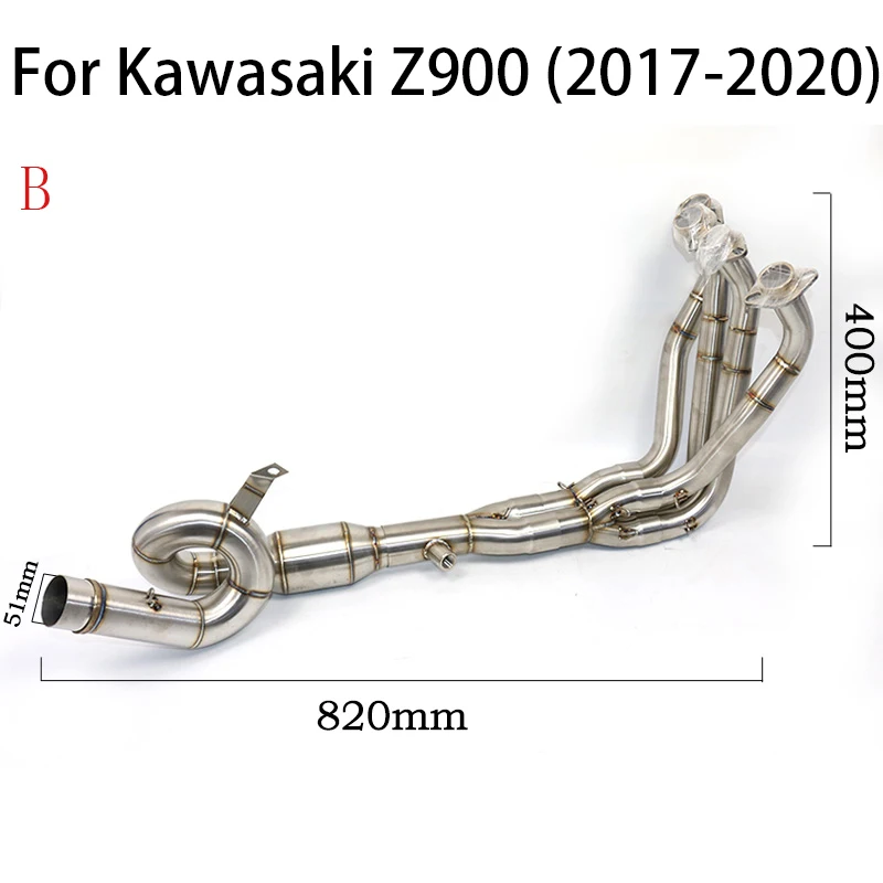 Pro KAWASAKI Z900 2017 2018 2019 2020 motocykl výfuk přední dýmka tlumič výfuku prostřední objímka obvázat dýmka esacpe příslušenství