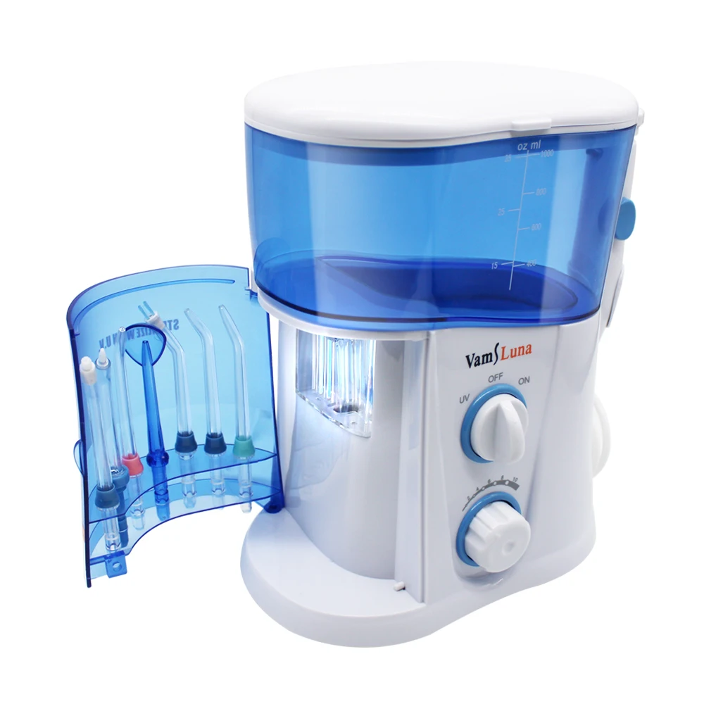 Oral Irrigator Water Flosser Dental Water Jet 1000ML Water Tank With UV Disinfection Waterproof Teeth Cleaner