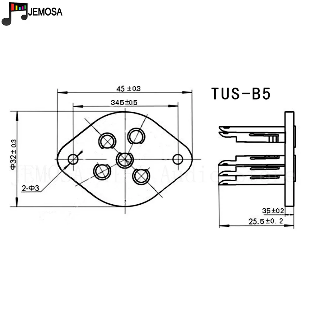 Piezas de tubo de cerámica de 5 pines, 10 TUS-B5, para PX4, PX5, PX25, RGN1064, U19, U18, B4, B5, Vintage, Audio Hifi, DIY