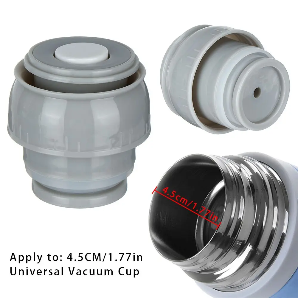 45MM Universal Vacuum Cup Outlet Valve Outdoor Travel Thermos Flask Lid Drinkware Accessories Thermos Stopper Water Bottle Cap