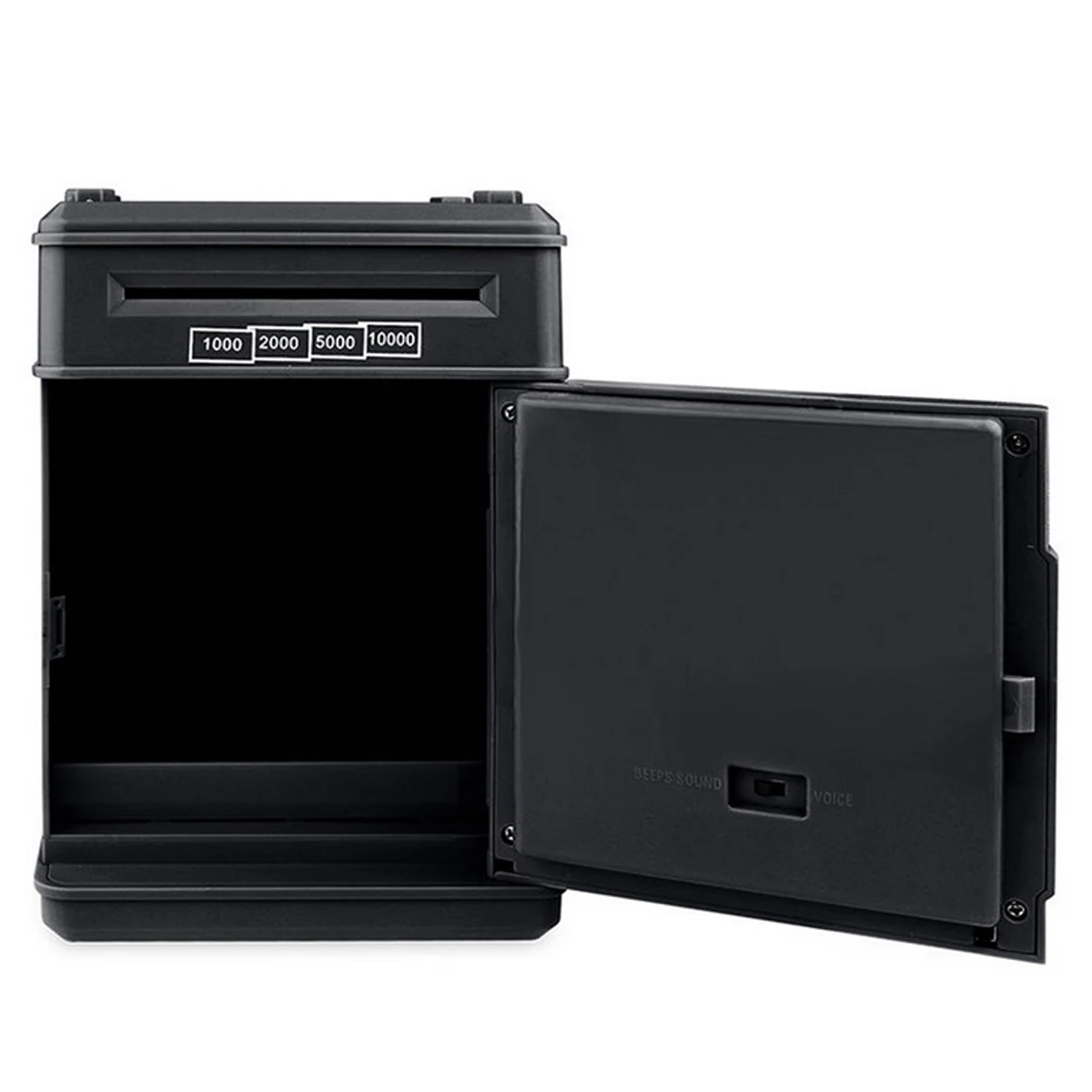 KIWarm-caja de dinero con contraseña electrónica para niños, Mini caja de seguridad con código de bloqueo de llave, monedas automáticas, ahorro de dinero en efectivo, regalo