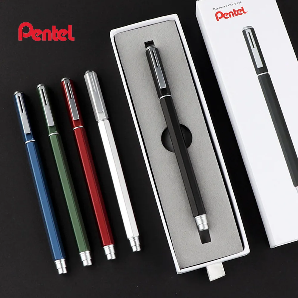 

Pentel ENERGEL Metal Pen Holder BLN665 Quick-drying Gel Pen Hexagonal Creative Pen Body 0.5mm Student Office Signing