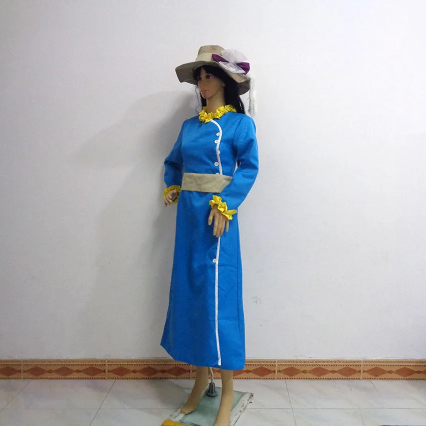 Mary Poppins คอสเพลย์เครื่องแต่งกาย Mrs Banks สีฟ้าชุดคริสต์มาสฮาโลวีนชุดเครื่องแต่งกาย Cosplay เครื่องแต่งกายปรับแต่งใดๆขนาด