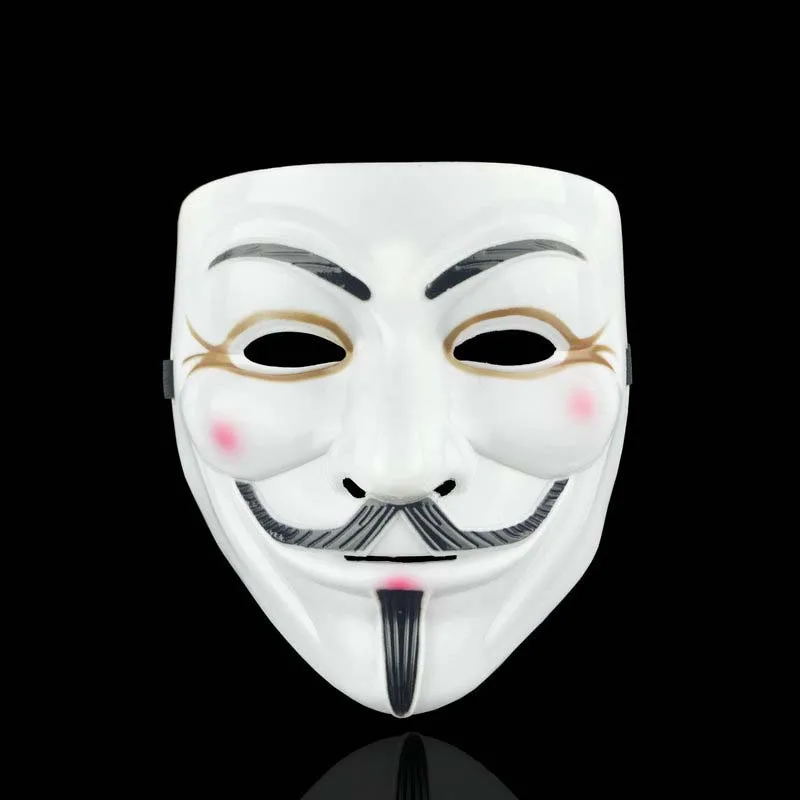 Maschere Cosplay fibrate per maschere di Halloween Film Cosplay V per Vendetta maschera maschera per feste puntelli Film tema maschera regali per bambini