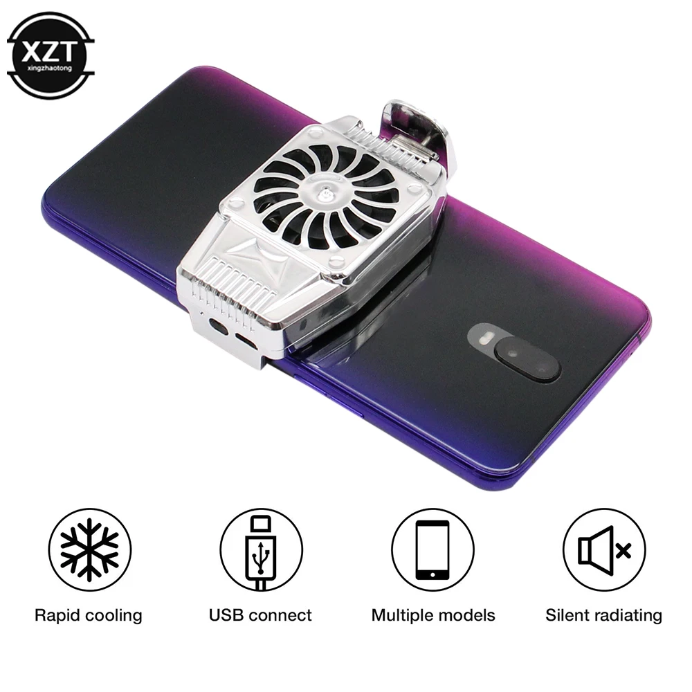 Universal Mobile Phone USB Game Cooler System Mini fan phone cooler Gamepad Holder Stand Radiator For iphone Xiaomi Huawei samsu