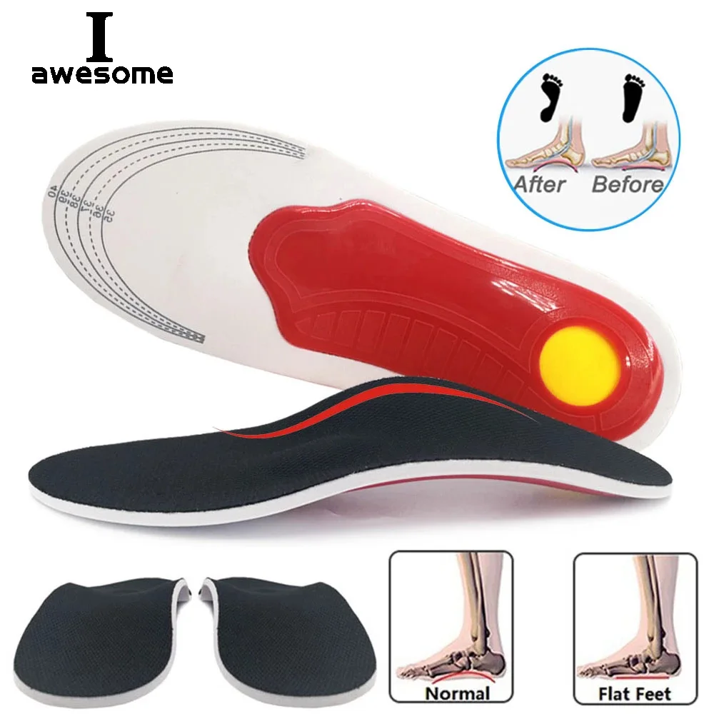 Good Premium Orthotic Gel High Arch Support Insoles Gel Pad 3D Arch Support Flat Feet Women Men orthopedic Foot pain Unisex