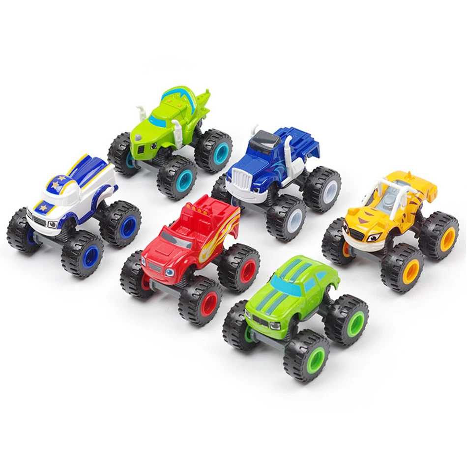 1pcs Blaze Cars Toys Russian Crusher Truck Vehicles Figure Blaze Toy Blaze The Monster Machines Scooter 6 Styles Racing Car