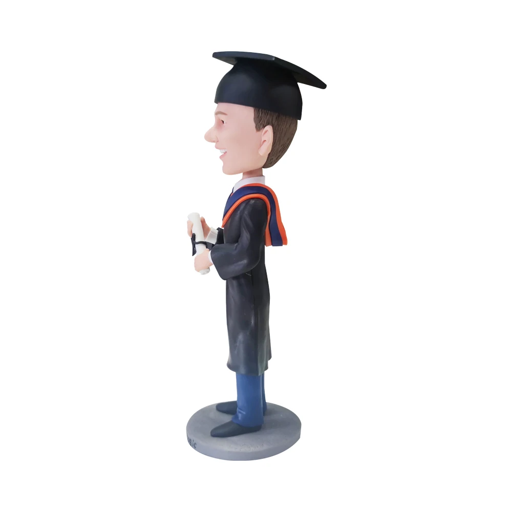 Custom Bobbleheads Figures Personalized Graduate Handmade Doll Face Sculpture For Student Classmate Friend Commemorative Gift