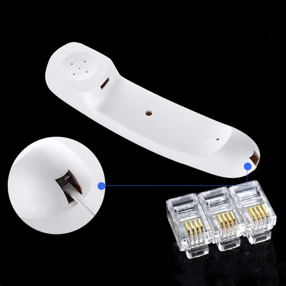 20Pcs Kristall Kopf RJ11 4P4C Modulare Stecker Vergoldet Netzwerk Anschlüsse