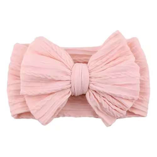 Solid Cable Bow Baby Headband for Child Nylon Layers Headwear Kids Elastic Turban Headwraps Newborn Boys Girls Hair Accessories - Image 18