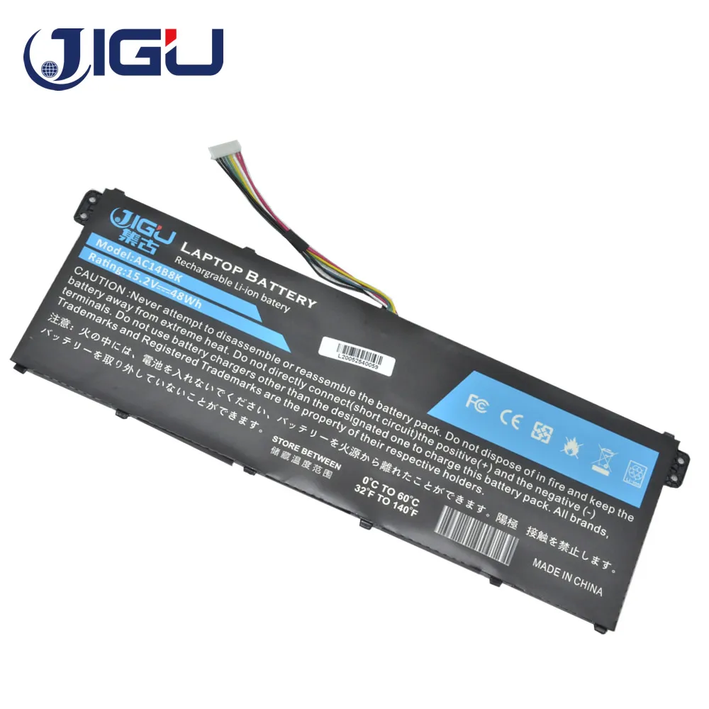 JIGU New Laptop Battery AC14B8K 4ICP5/57/80 KT.0030G.004 For ACER A517-51 AN515-52 A715-72G A715-71G A515-51G For Aspire V13