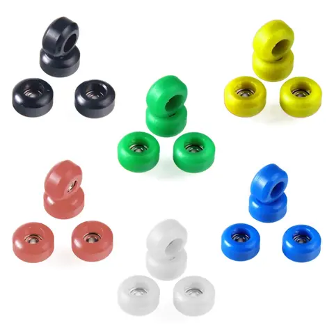 4 Pcs/Set Professional Urethane Bearing Wheels for Wooden Fingerboard