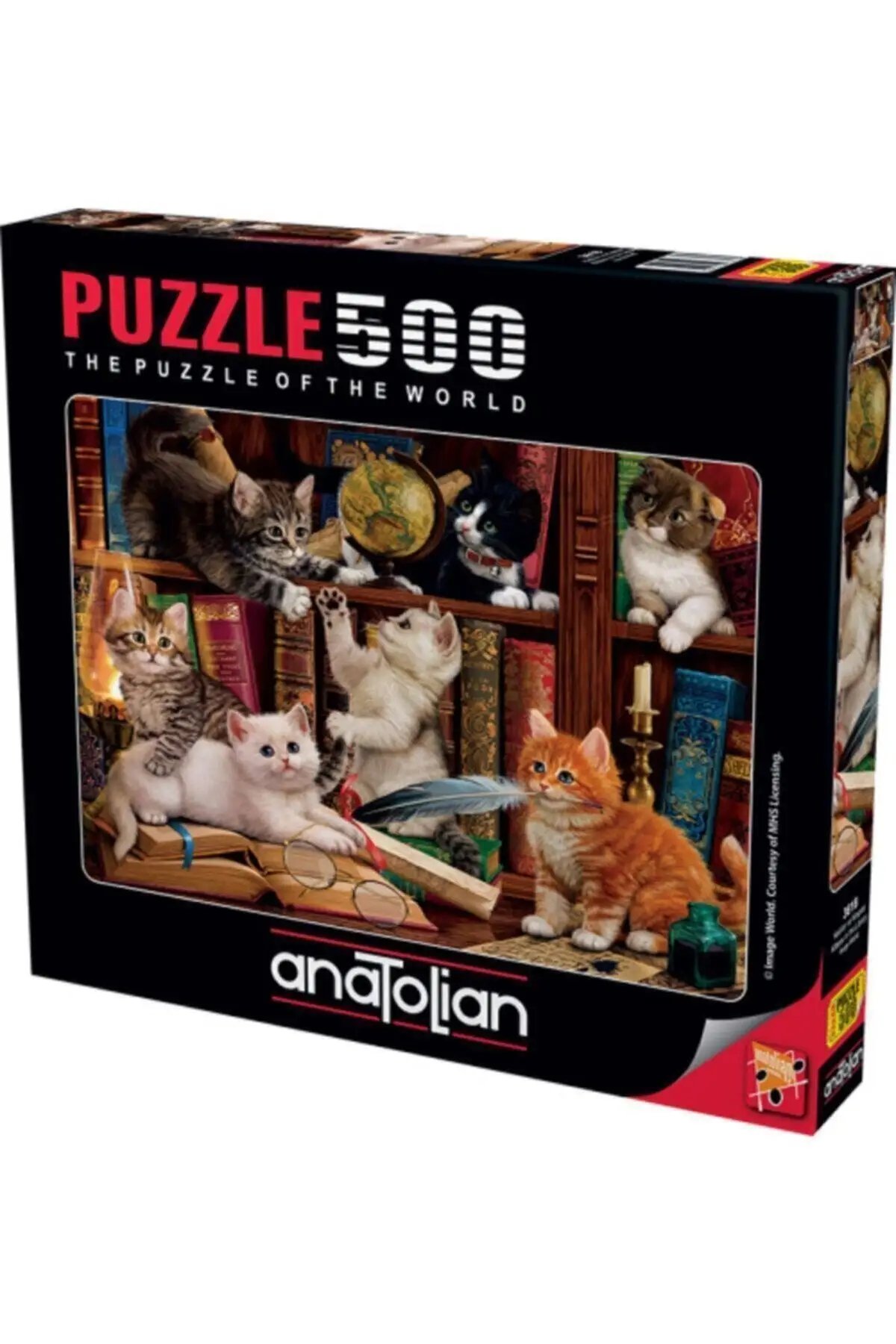 Puzzle 500 Pieces Cats And Books / Kittens In The Library Puzzle Fun Games And Toys Souvenirs Strategy Group Party Activities