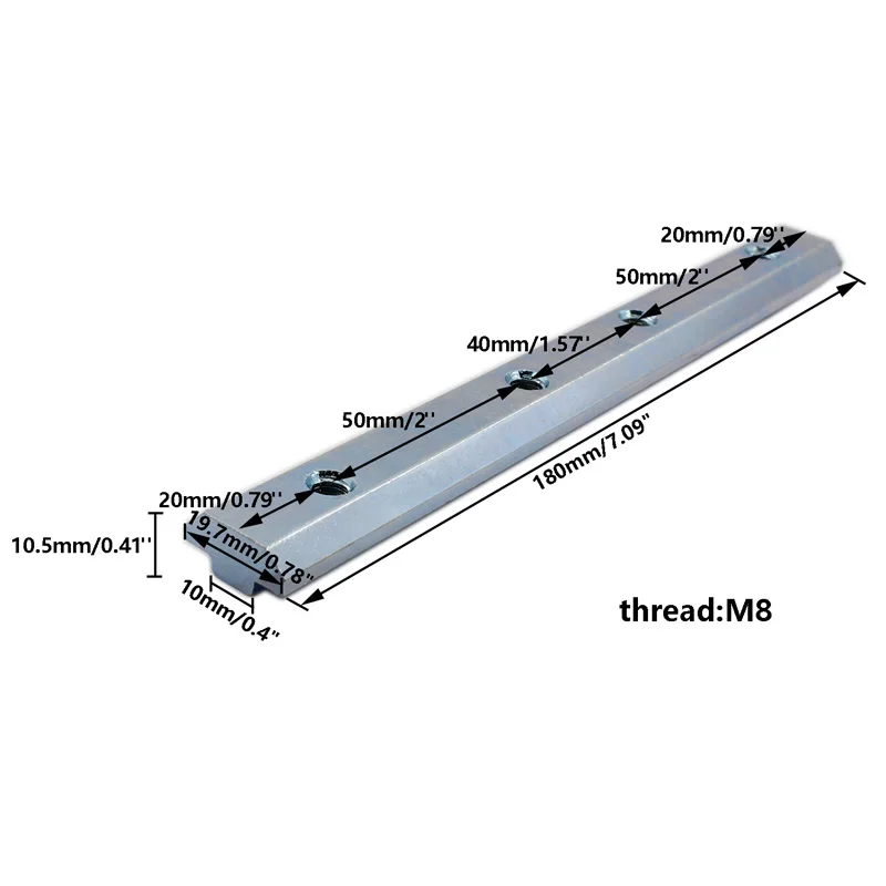 4 Pack 4545 seria aluminium profil linia prosta złącze, TTZEZE długość 180mm/7 ''stal węglowa cynkowanie wspornik zapięcie w