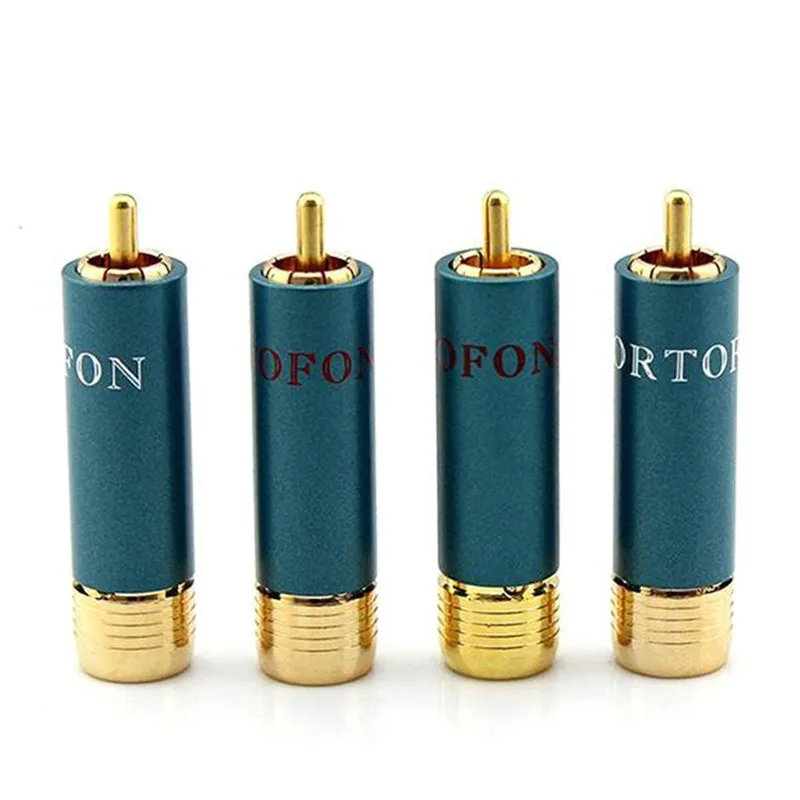 Ortofon Reference 8NX RCA Connectors 4pcs Gold-plated HIFI RCA Plug for RCA Male Interconnect Audio Cable