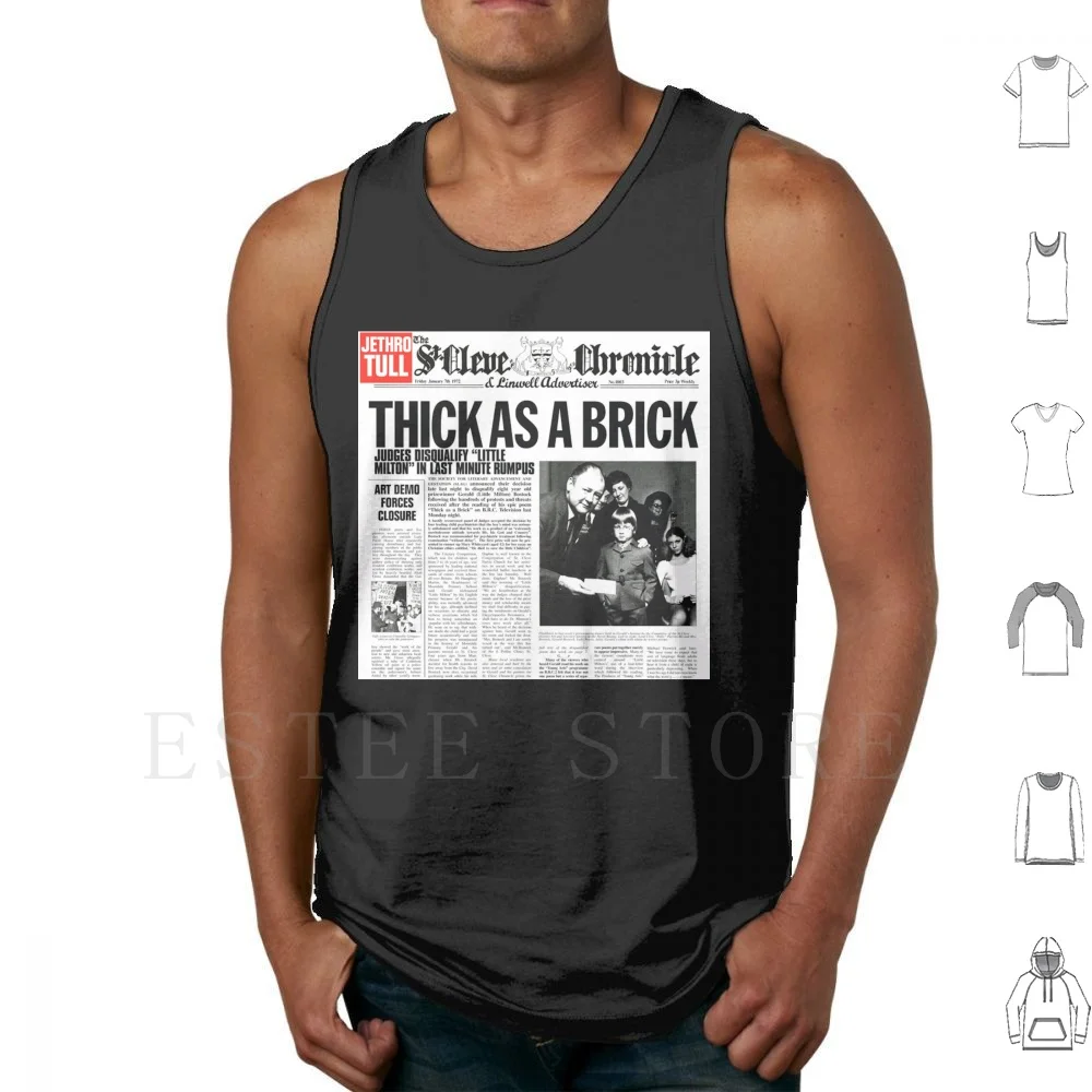Jethro Tull-grueso como un ladrillo camisetas sin mangas chaleco sin mangas Jethro Tull Aqualung ladrillo grueso Stand Up Ian Anderson Frank Zappa