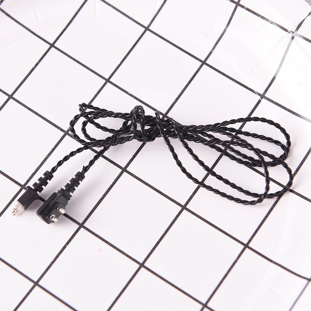 1PCS Black/Beige Wire Standard Power Cord Universal 2pin Adapter Cable Hearing Aid Receiver For Pocket