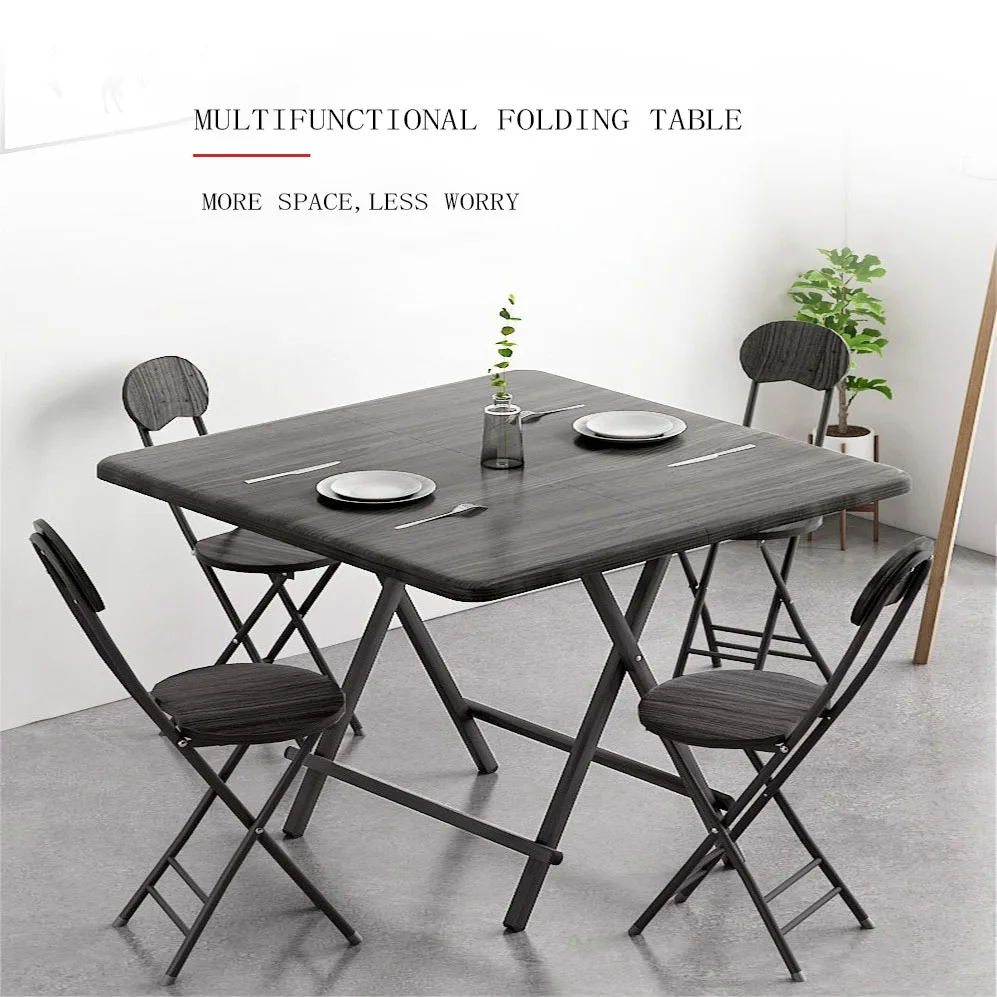 Table à manger pliante Portable, Table de loisirs Simple, bureau d'ordinateur, Table carrée portable