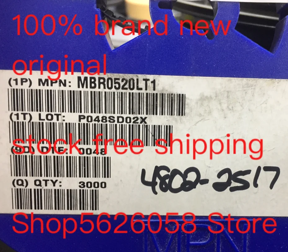 50PCS/LOT MBR0520LT1 SOD-123 100% new original freeshipping