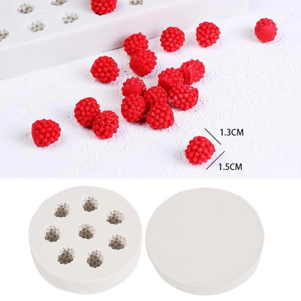 Formy silikonowe malinowe jagody DIY gliniana świeca żywica kremówka cukier czekolada pieczenie gumpaste gumpaste forma dekoracyjna M2628 — zdjęcie 5