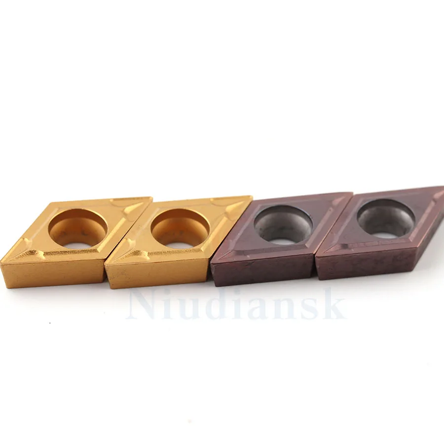 مخرطة CNC DCMT11T304 DCMT11T308 CNC كربيد تحول إدراج بالقطع مركز DCMT سلسلة أداة تحول داخلية المعين مملة شفرة