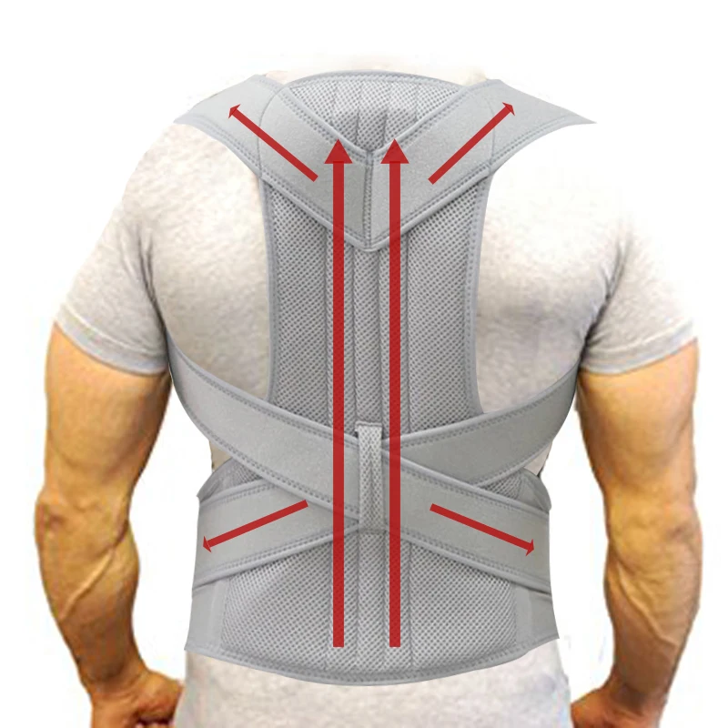 PRINT LOGO Adjustable Brace Support Belt Back Posture Corrector Clavicle Spine Back Shoulder Lumbar Posture Correction