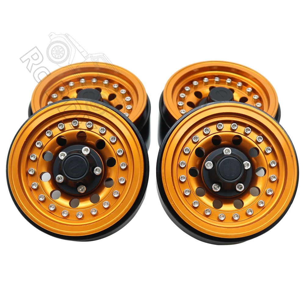 1/10Metal 1.9 Beadlock Wheel Hub Rim for 1/10 RC Crawler Axial SCX10 III Capra 90046 AXI03007 TRX4 RedCat D90 D110