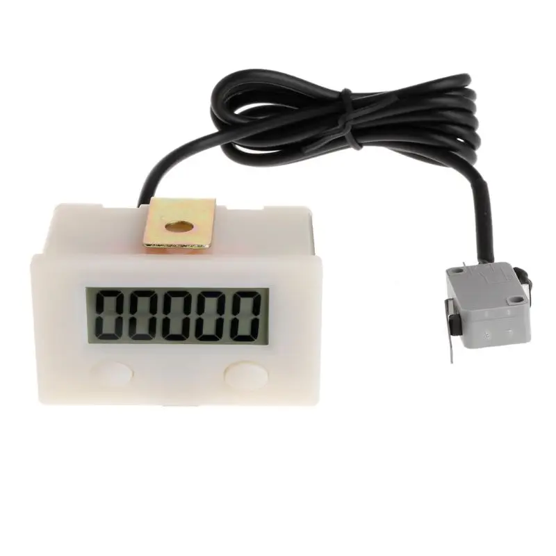 Digital 5 Digit LCD Electronic Punch Counter With Microswitch Reset&Pause Button A0KF