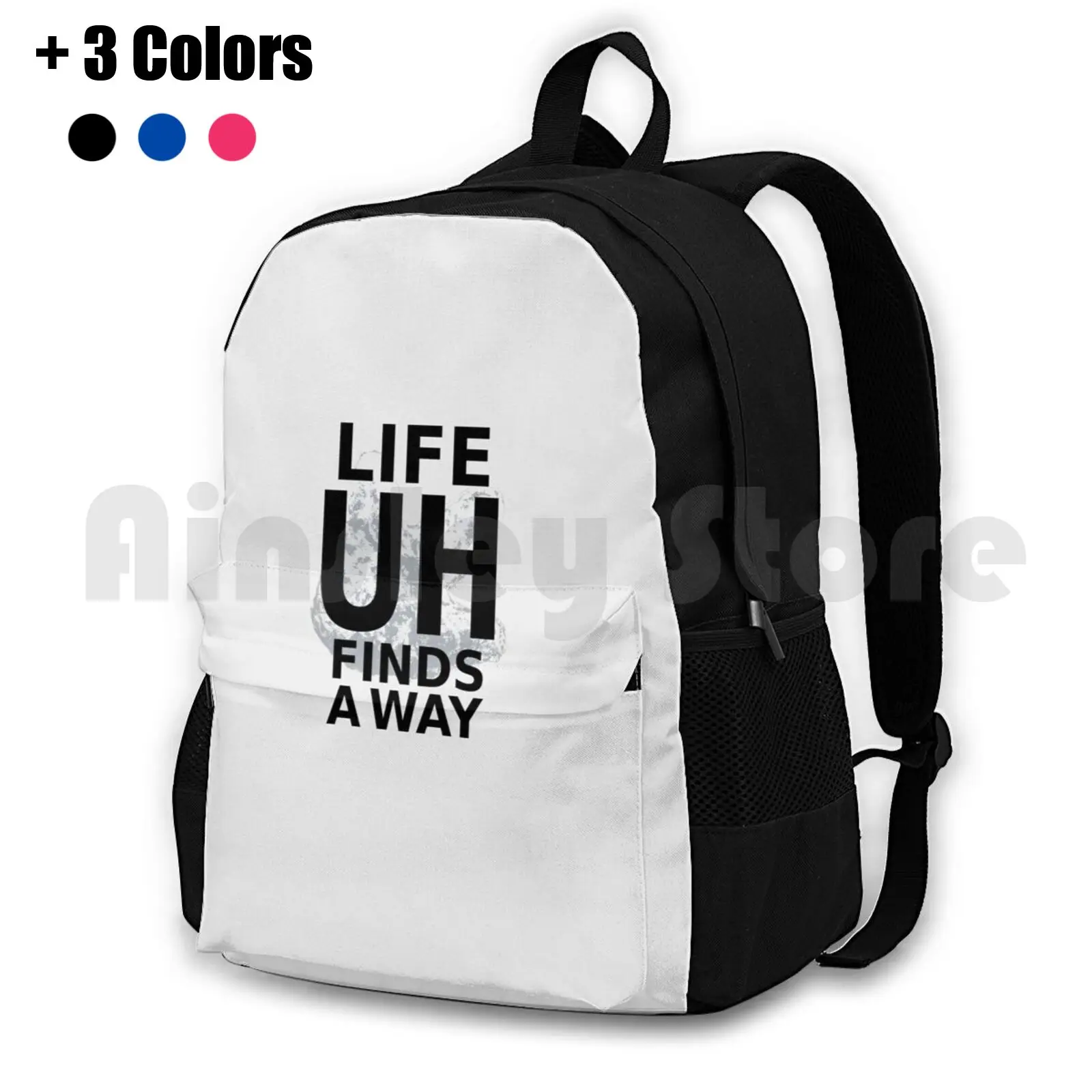 Life Finds A Way Outdoor Hiking Backpack Riding Climbing Sports Bag Life Uh Finds Way Jeff Jeff Goldblum Movie Movies Film Ian