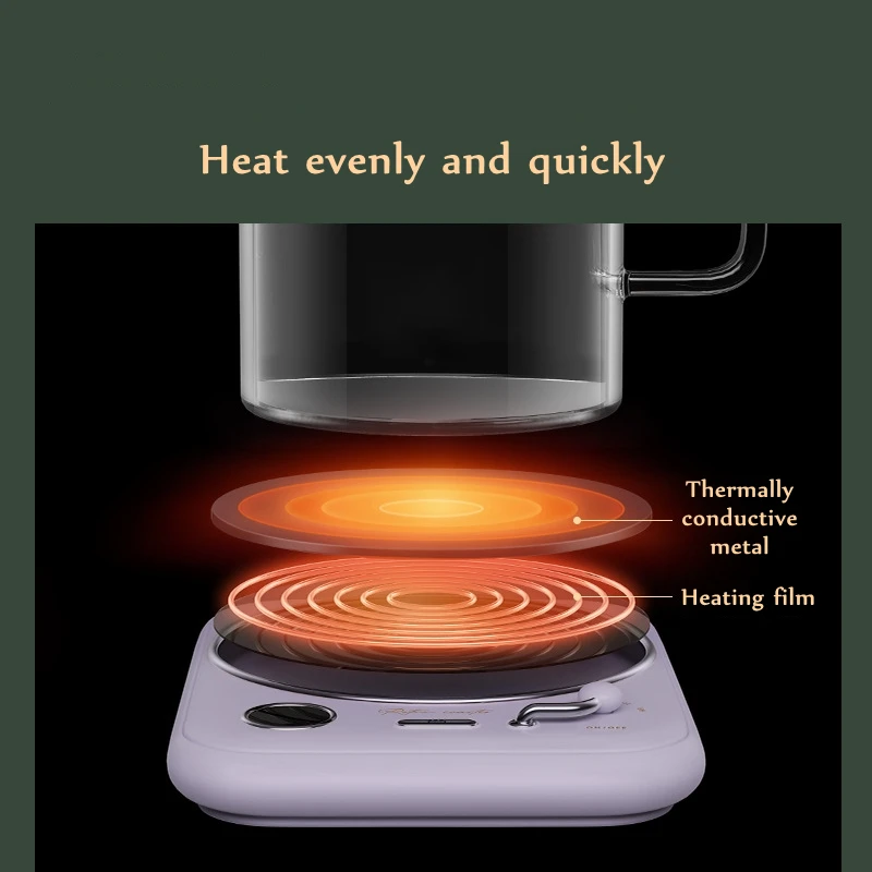 220 В, ретро кружка, нагреватель для кофе, молока, чая, нагреватель, 3 температурных режима, электрическая нагревательная подставка для дома, офиса, отключается