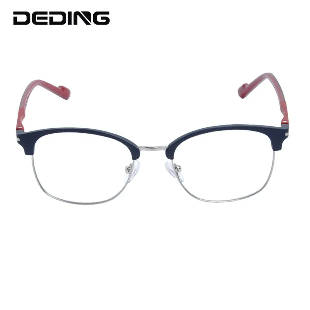 Retro Optical Glasses Frame Men Vintage Rectangle TR90 Metal Eyeglasses Clear Lens Prescription Myopia Women Frame DD1511