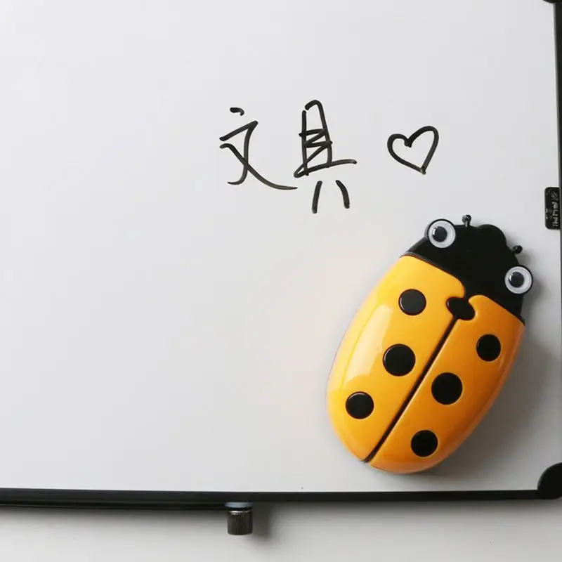 Cute Ladybug Fridge Magnetic Storage Box Eraser Whiteboard Pen Organizer Holder