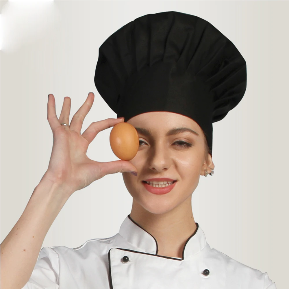 Unisex Fold Chef Hat, Adulto Restaurante Chapéus, Hotel Bakery Cantina, Chef Calças, Garçom Alto, Casaco de Calça, Novo, Atacado