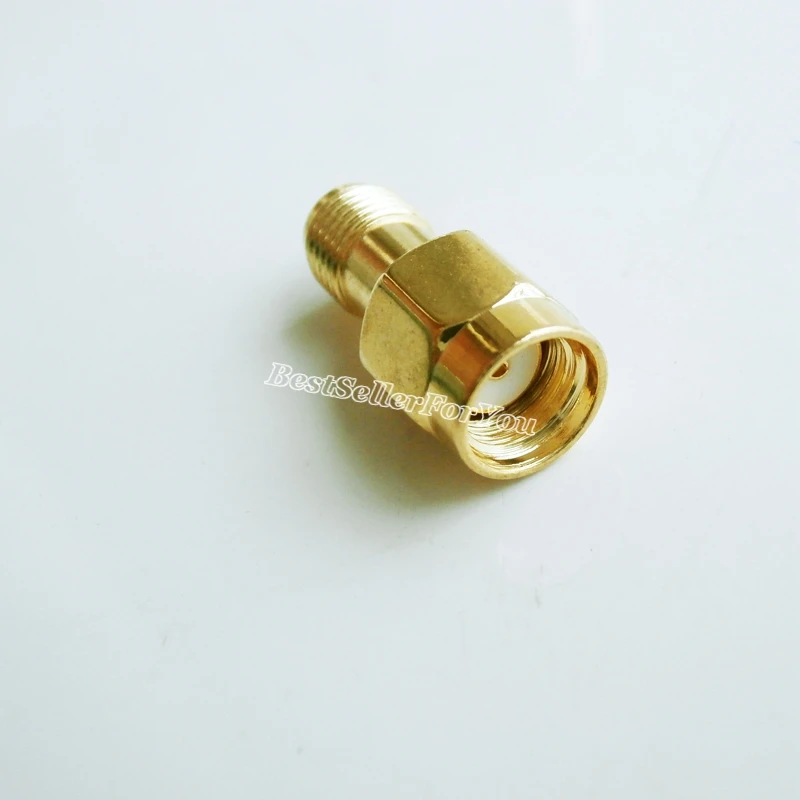 1Pcs RP SMA Connector Male Plug To RPSMA Connector Female Connector Straight RF Adapter