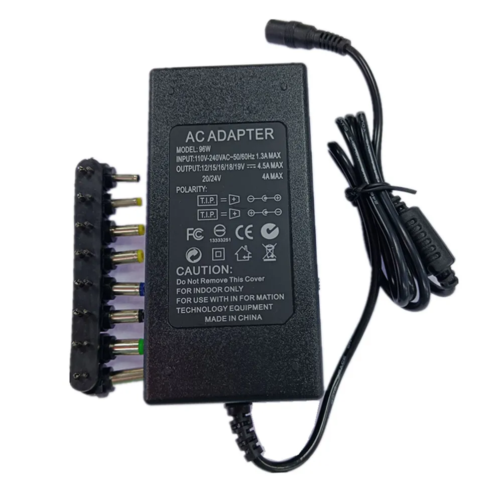 Imagem -03 - Adaptador Universal do Poder para o Portátil Dc12v 15v 16v 18v 19v 20v 24v 45a 96w