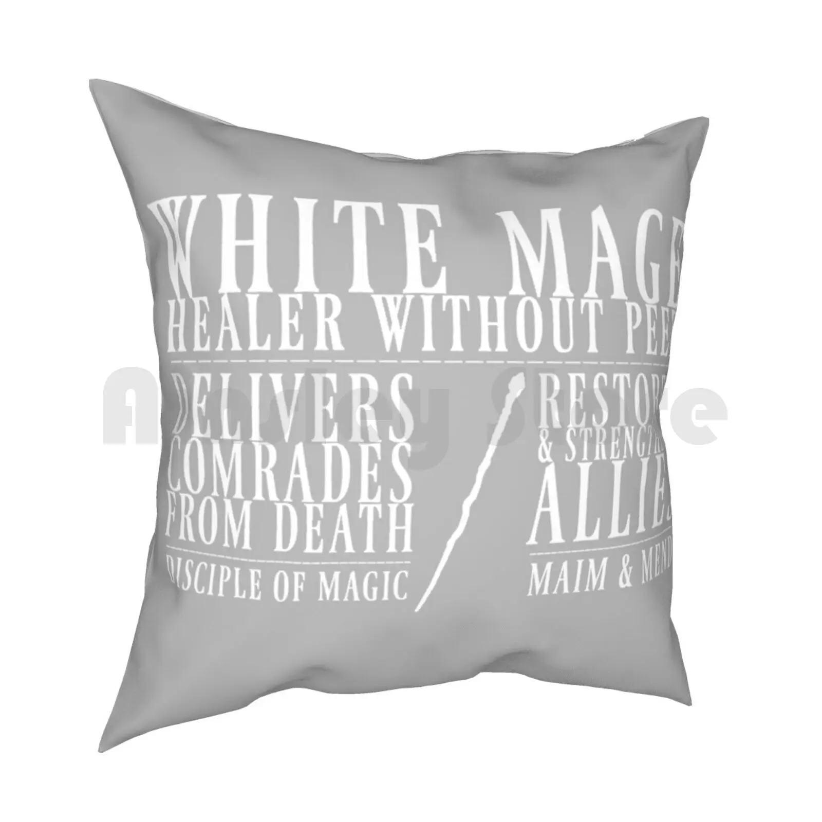 White Mage Pillow Case Printed Home Soft Throw Pillow Final Fantasy Ffxiv Final Fantasy Xiv Final Fantasy 14 A Realm