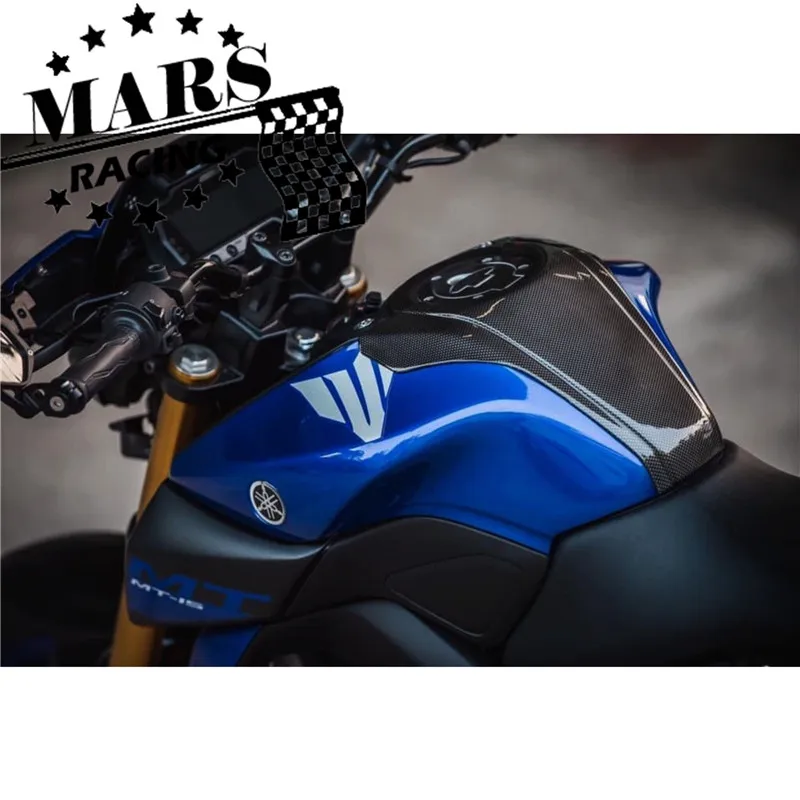 

Motorcycle Carbon fiber pattern Tank Pad Sticker Tank Protect Cover Guard Fits For YAMAHA MT15 MT-15 mt15 2018 2019 2020-2025