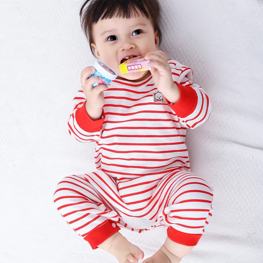 2023 Newborn Baby Romper Spring Cute Carton Printed Long Sleeve Cotton Clothes Autumn  Jumpsuits Baby Boy Clothes One-Piece