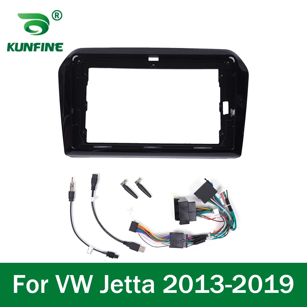 Car GPS Navigation Stereo For VW Jetta 2013  - 2019   Radio Fascias Panel Frame Fit 2Din 9 inch In Dash headunit screen